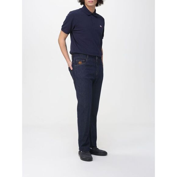 Etro Polo Shirt Men Blue - Picture 2 of 4